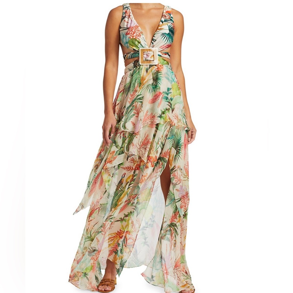 PatBo oasis Cutout Maxi Dress